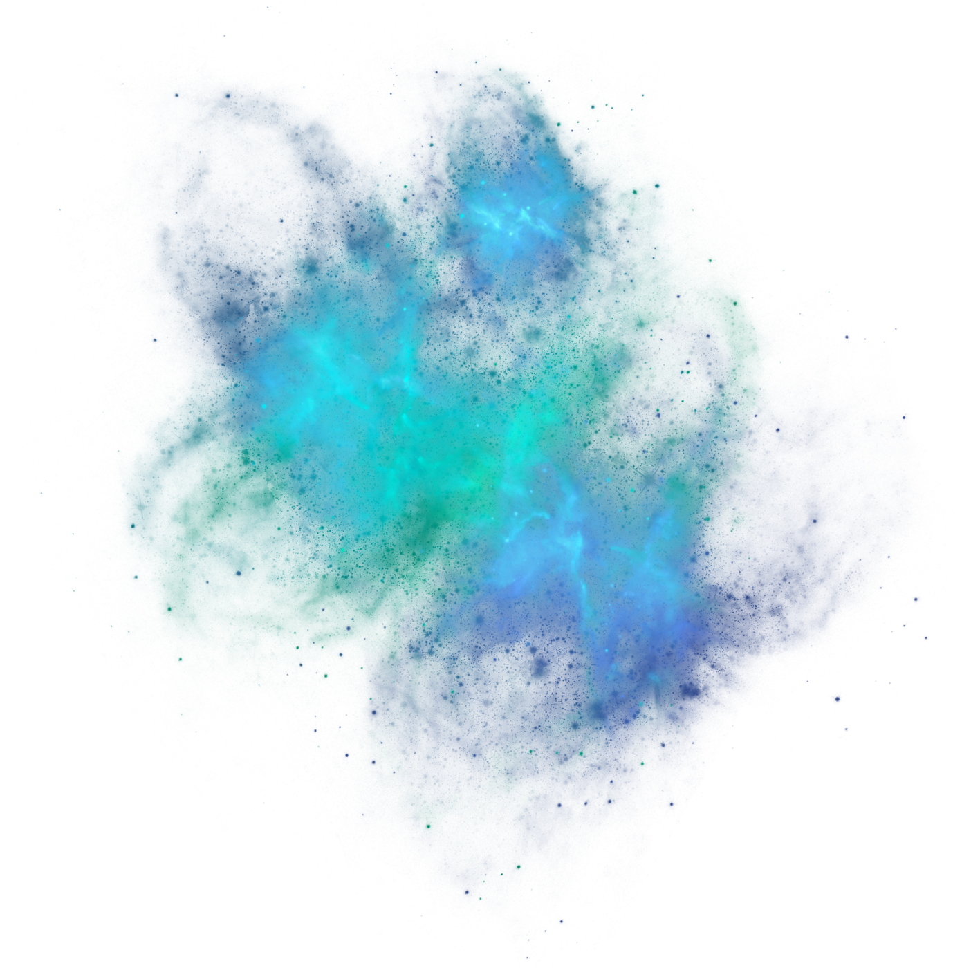 Green & Blue Galaxy Overlay 